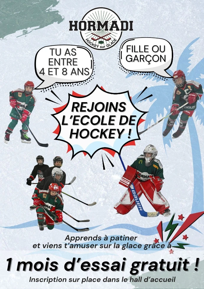 Flyer école de hockey recto