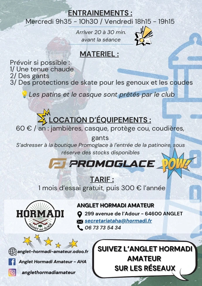 Flyer Ecole de hockey